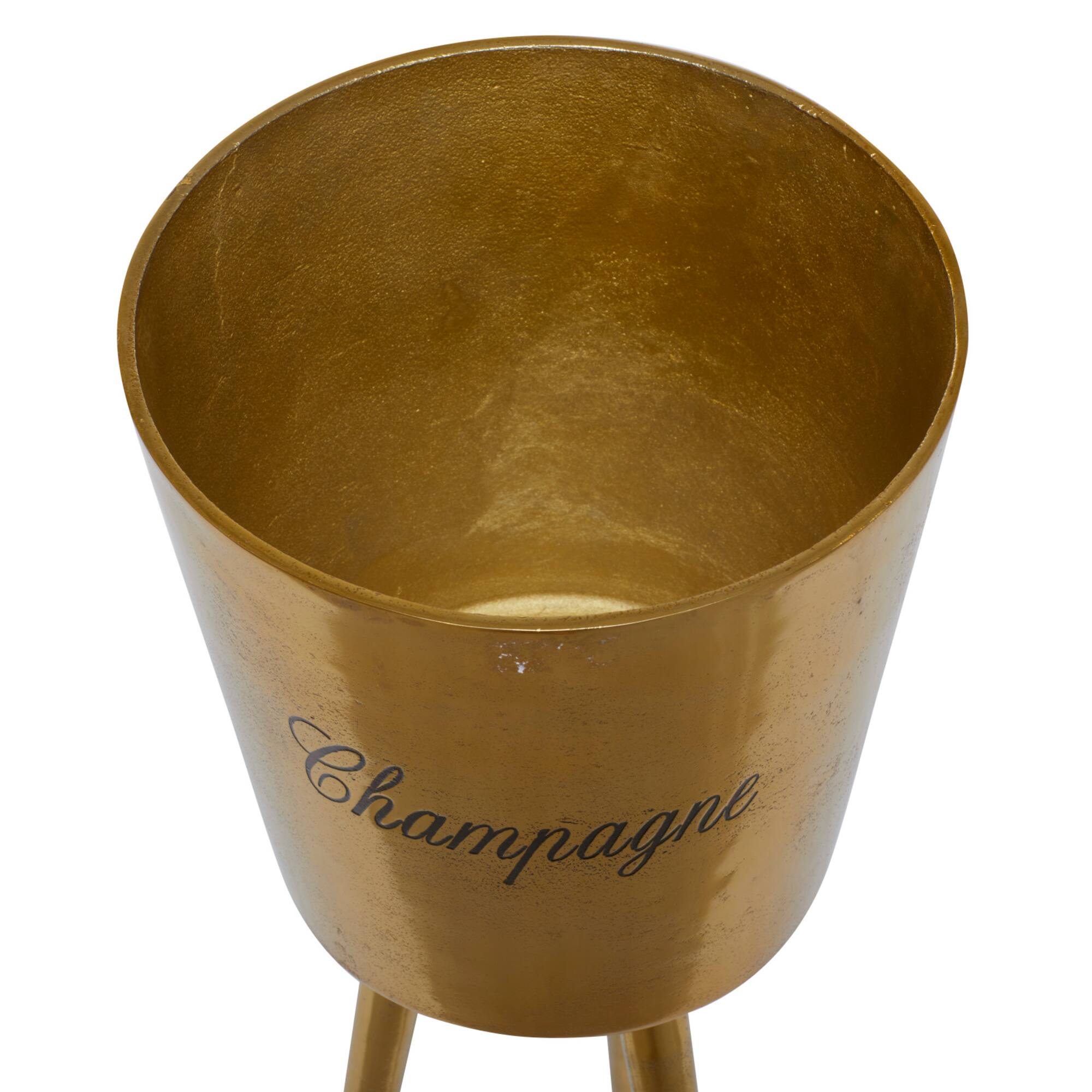 Gold Modern Wine Holder, 10" x 10" x 28"